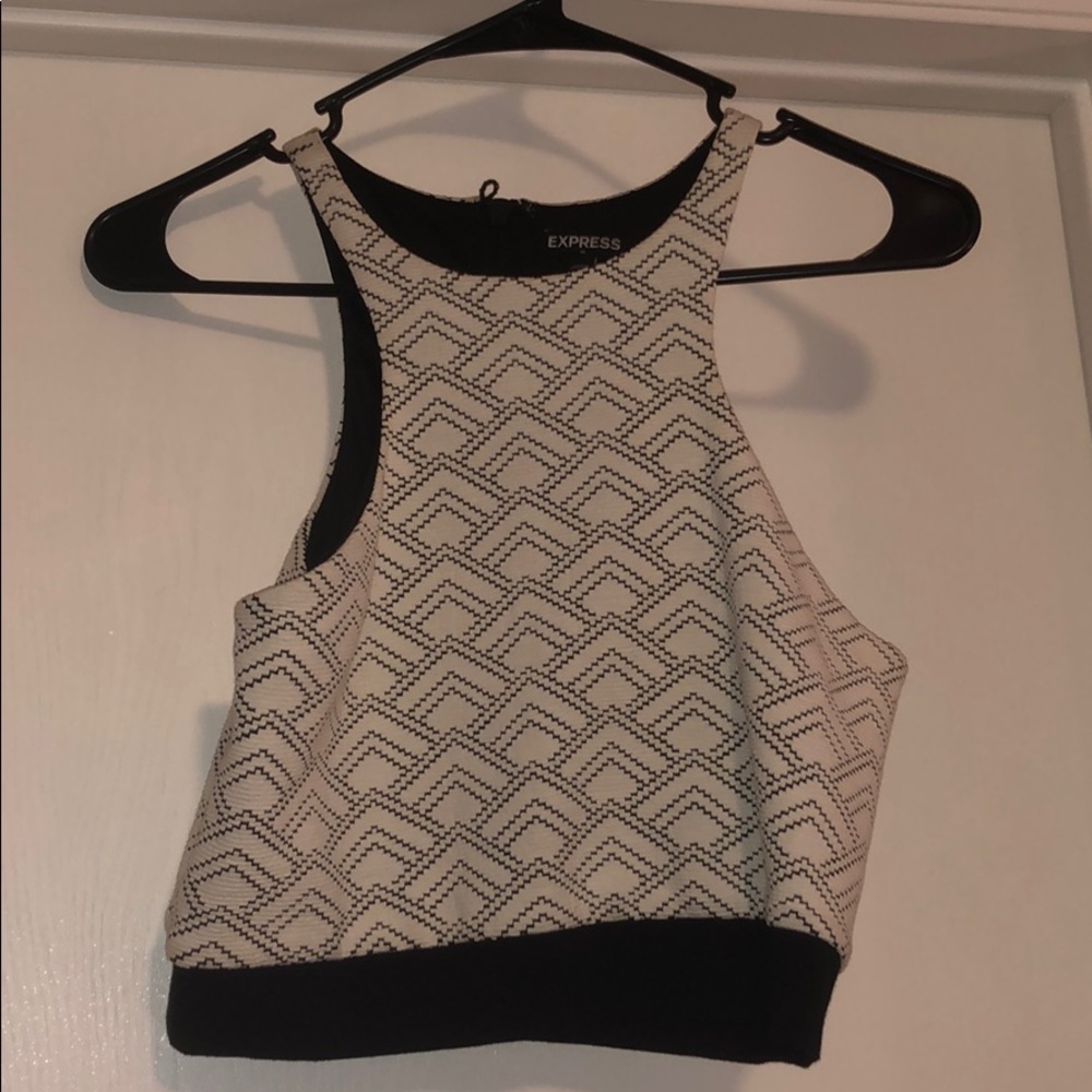 Zip up back tank top